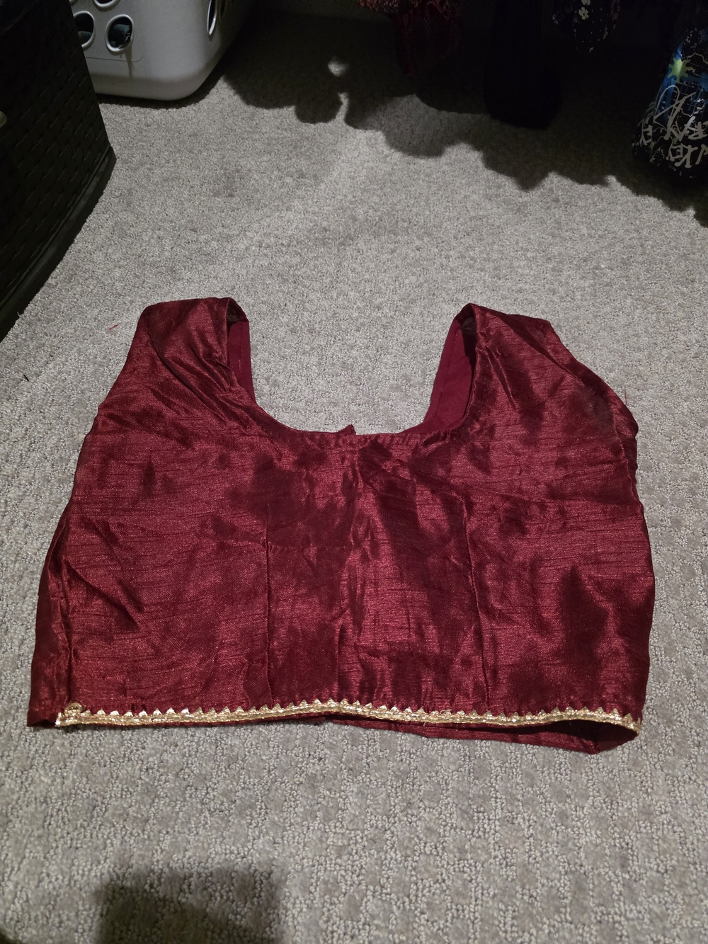 Women’s Maroon Embroidered Blouse